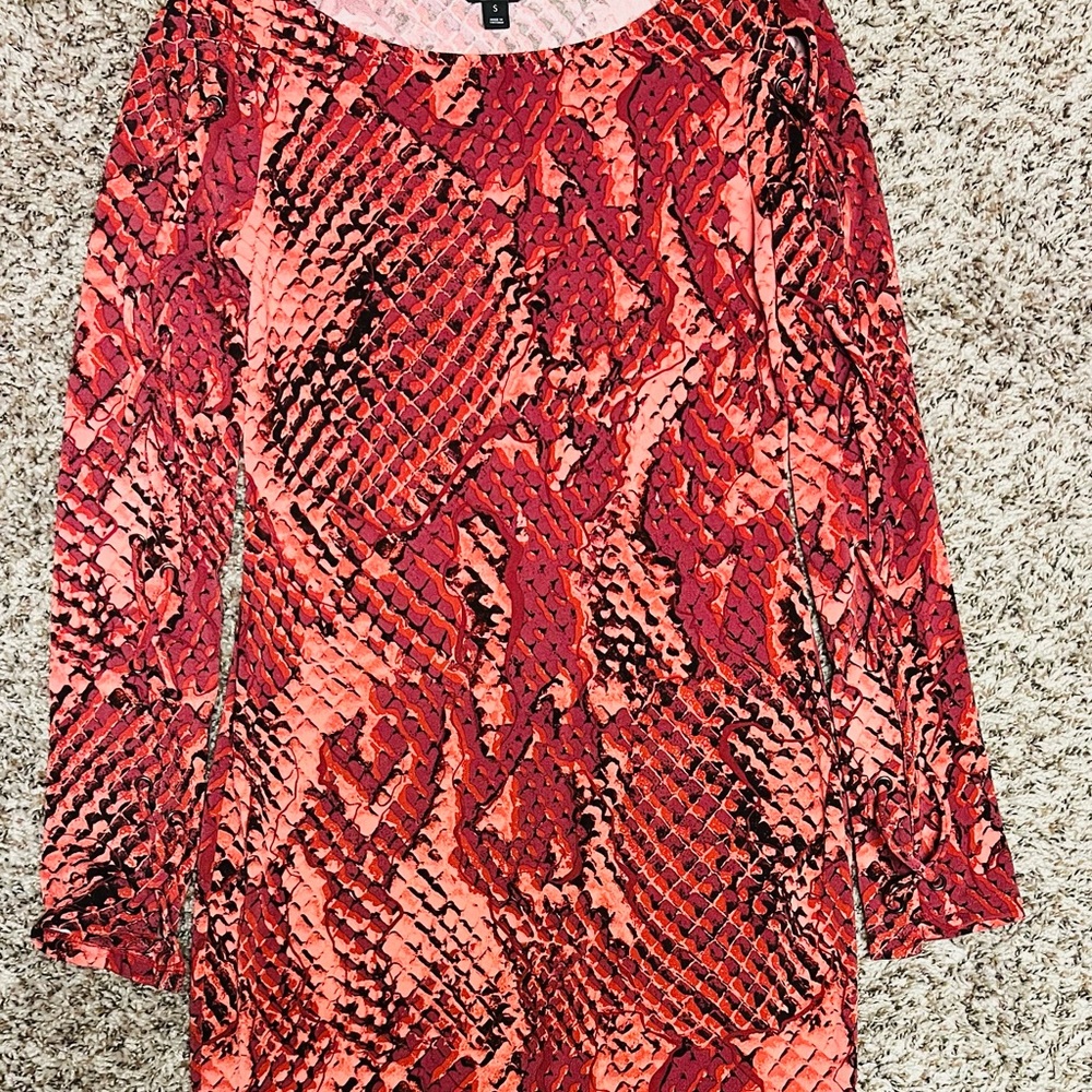 PROJECT RUNWAY SNAKE PRINT DRESS
